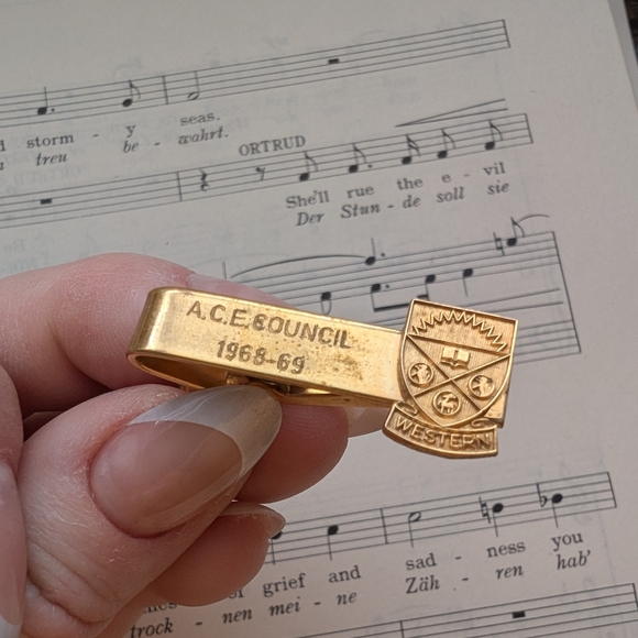 A.C.E. Council Gold Tie Clip Western - Picture 2 of 7